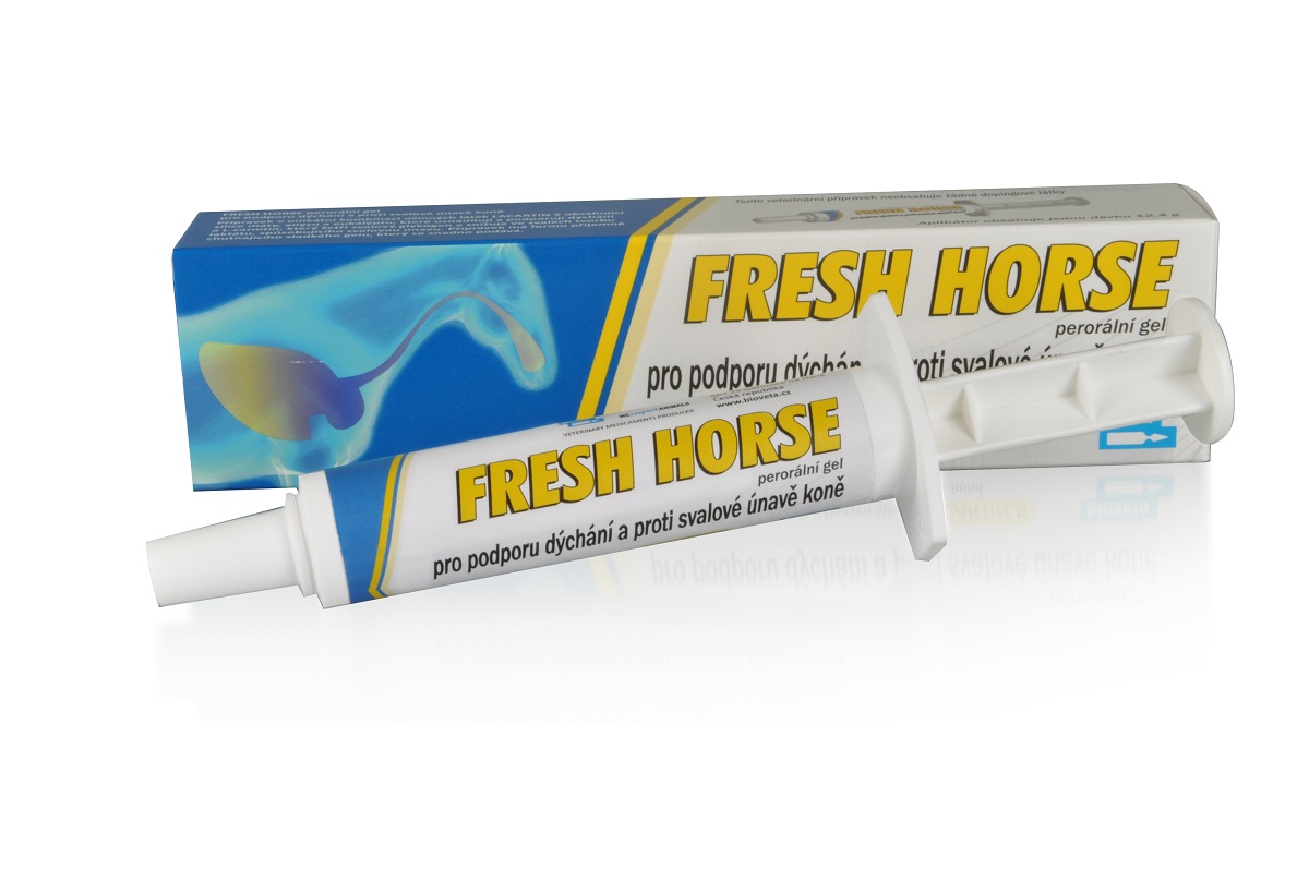 Fresh Horse oral gel for easy breathing and against muscle fatigue in